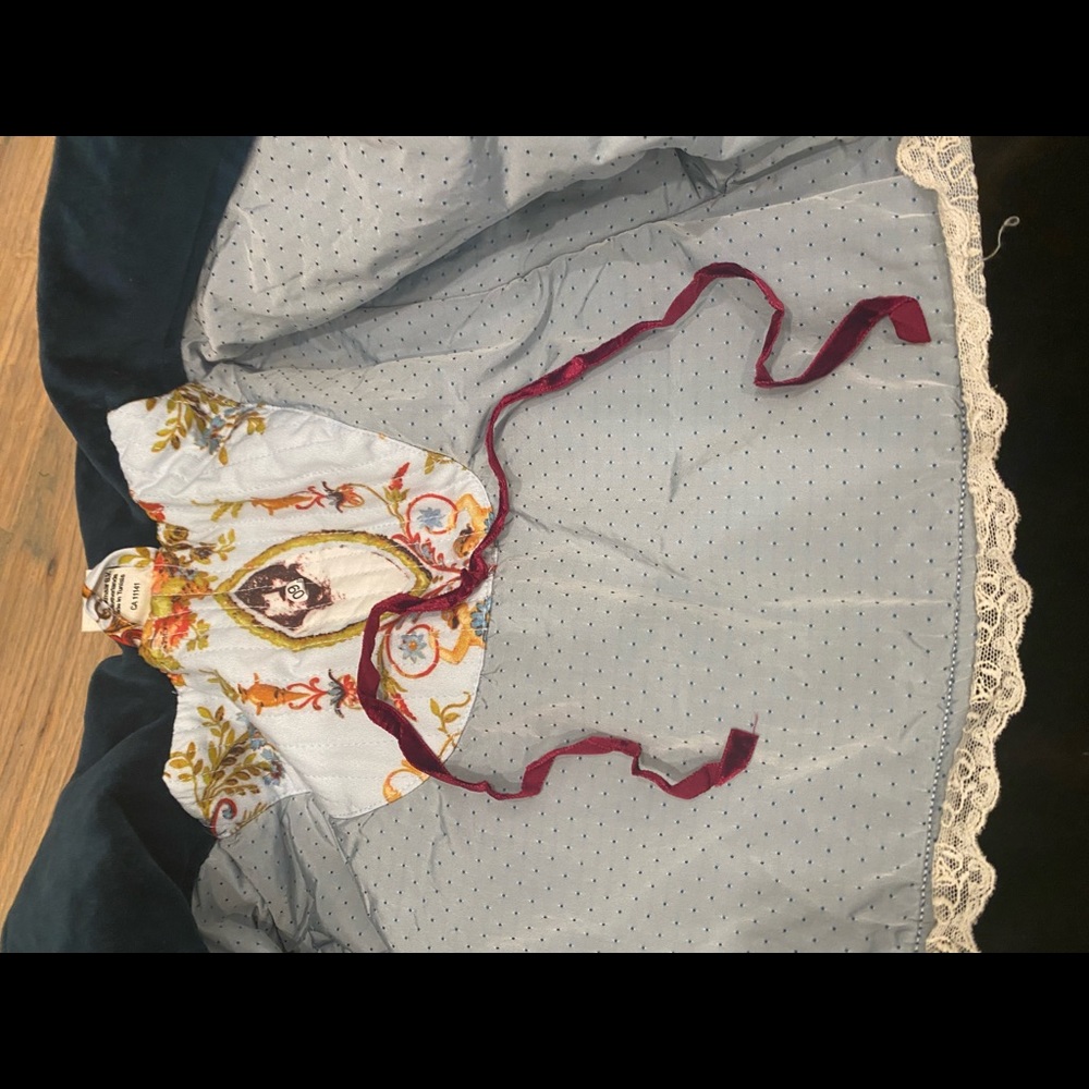 JOTTUM Rembrandt Prussian Blue Velvet Bellini Coat size 10 Y - Picture 15 of 16